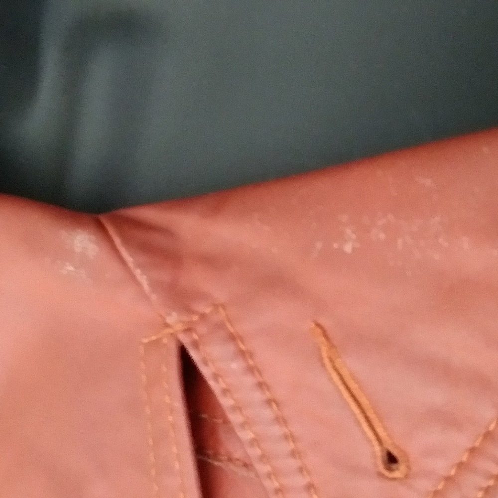 Ladies Brown Leather Long Coat - Picture 2 of 14